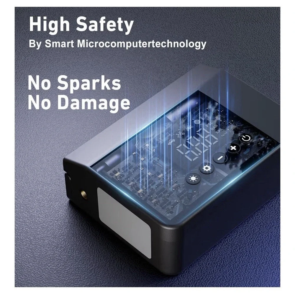 4000A Jump Starter with Air Compressor, 12V Portable Car Battery Charger,